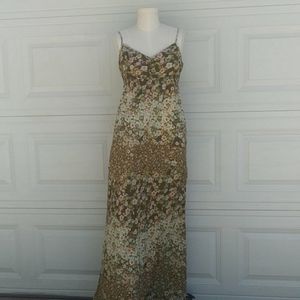 H&M Green Floral Maxi Dress